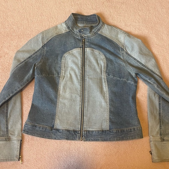 Light Wash Multi-Tone Jean Jacket - Picture 1 of 4